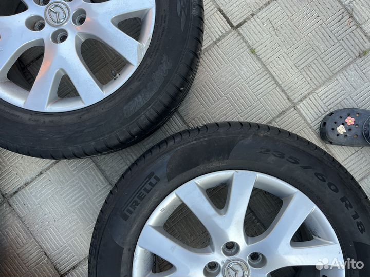 Колеса на дисках mazda cx-7 r18 pirelli 235/60