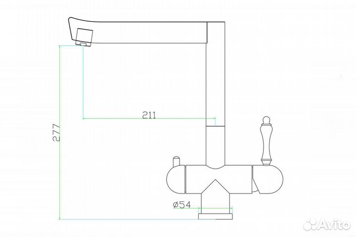 Смеситель SZR-1017-7B lora