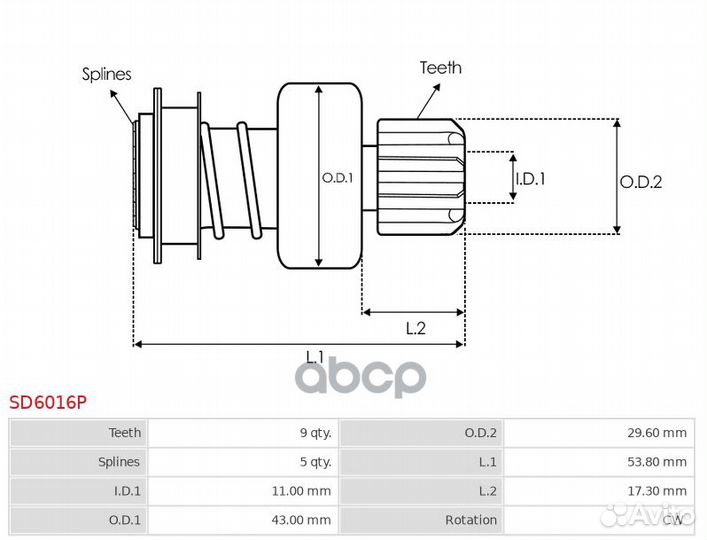 Бендикс Honda Civic 00-06 / Civic Ferio 00-05