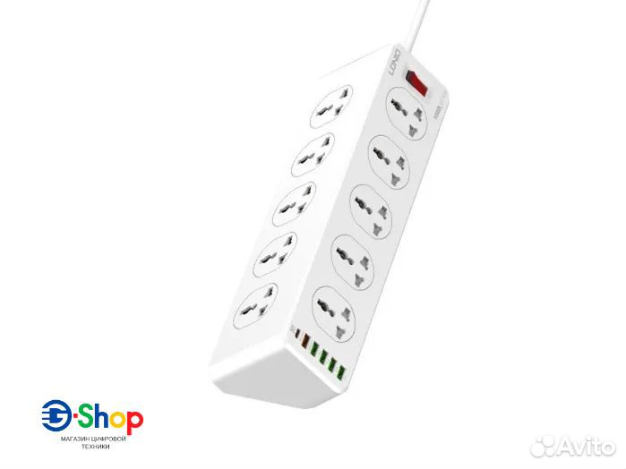 Сетевой фильтр ldnio SC10610 10x розеток 220V
