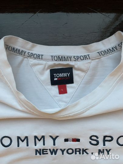 Футболка белая tommy hilfiger