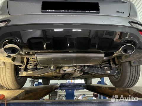 Двойной выхлоп на автомобиль Kia Soul