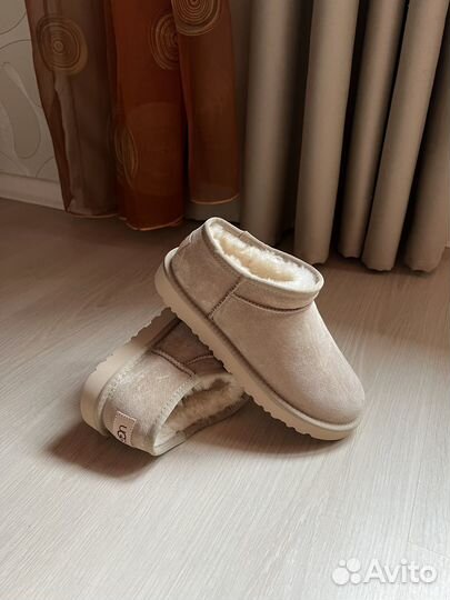 Ультракороткие Угги Ugg Tasman Sand бежевые