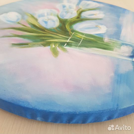 Картина маслом Тюльпаны