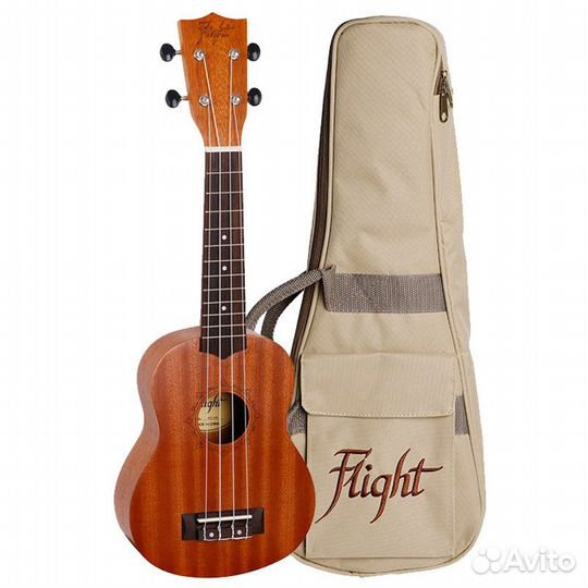 Укулеле сопрано, с чехлом Flight NUS 310
