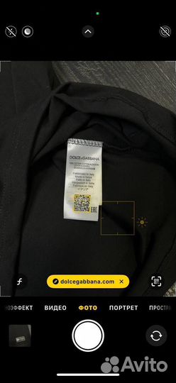 Dolce gabbana футболка черная