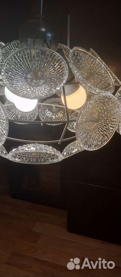 Хрустальная люстра СССР винтажная