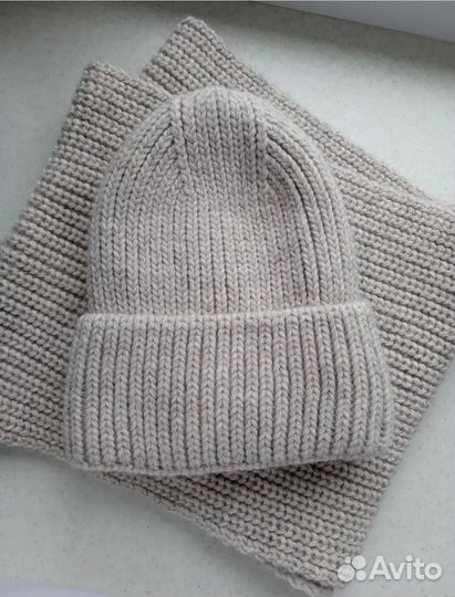 Зимняя шапка+снуд