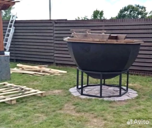 Банный чан на дровах. Купель