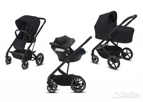Cybex Детская коляска 3 в 1 Balios S Lux BLK
