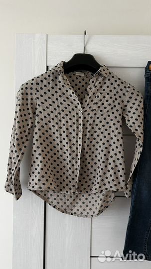 Джинсы и рубашка Zara для девочки 116