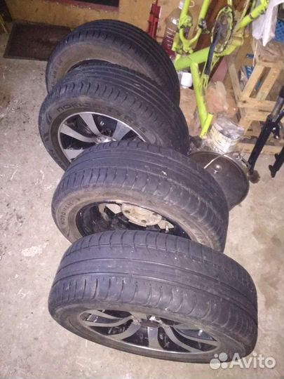 Литые диски r14 с резиной летней