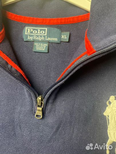 Ralph lauren 1 4 zip big logo