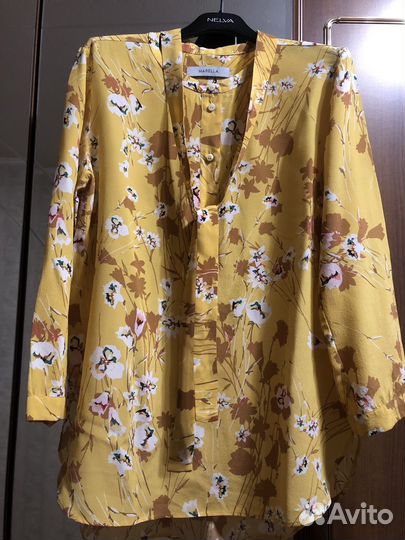 Блузка marella, Италия, 46 разм., новая, шёлк 100%