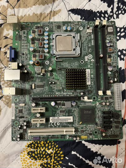 Материнская плата 775 с процом E7200