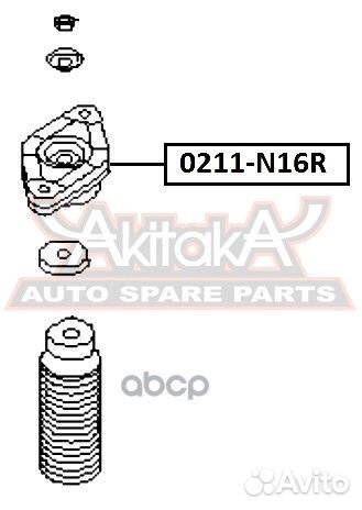 Опора амортизатора зад прав/лев 0211N16R asva