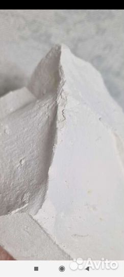 Кусковой белый мел