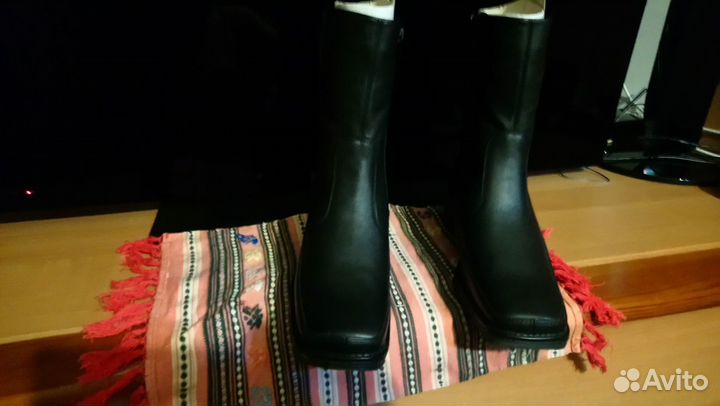 Сапоги(ботильоны) женские зимние кожаные