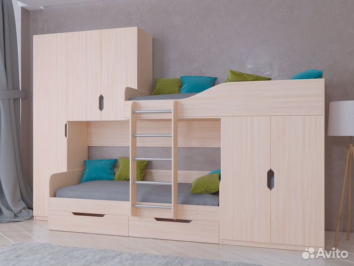 Кровать двухъярусная 