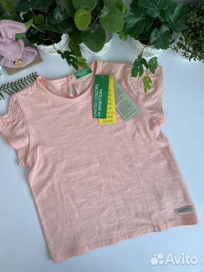 Benetton 104 Футболка детская для девочки новая