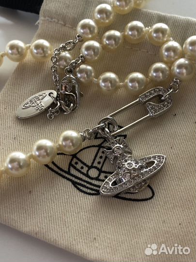 Vivienne Westwood оригинал жемчужный чокер