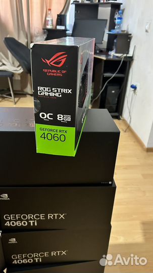 Видеокарта asus ROG strix RTX4060-O8G-gaming
