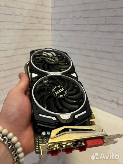 Видеокарта Rx 480 8GB MSI armor OC