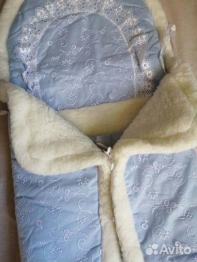 Комплект на выписку для мальчика зима