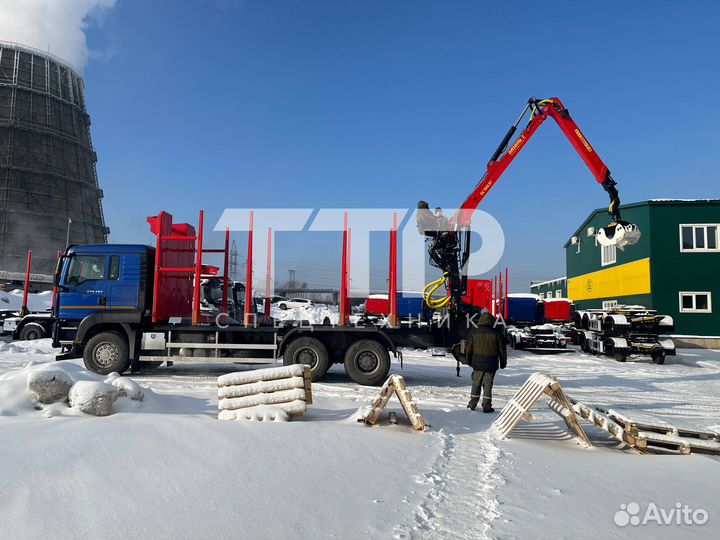 Лесовоз (сортиментовоз) SITRAK C7H с КМУ Дизель-С, 2025