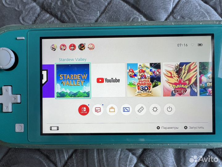 Nintendo switch lite с 9 играми