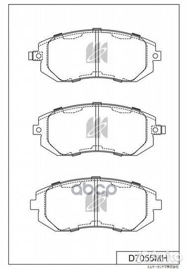 Колодки тормозные дисковые пер. Subaru Legacy 2