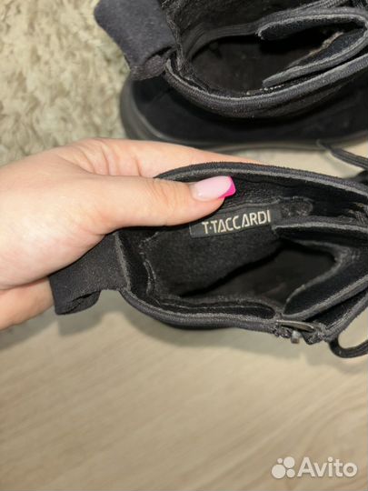 Ботинки замшевые женские