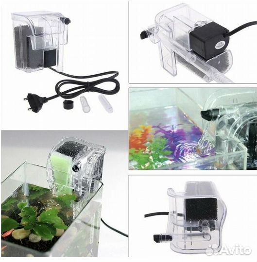 Внешний фильтр для аквариума с эффектом водопада