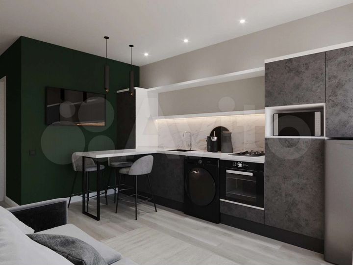 1-к. квартира, 45 м², 3/9 эт.