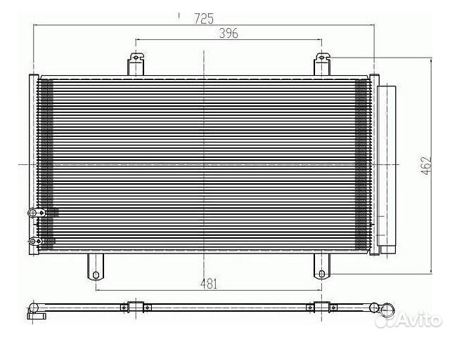 Радиатор кондиционера Camry Venza Es350