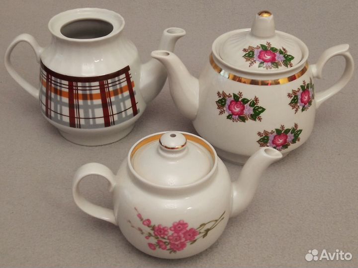 Фарфоровые заварочные чайники времён СССР