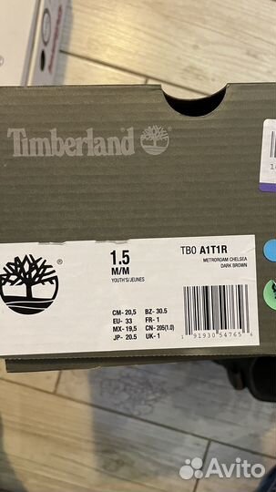 Ботинки timberland Chelsea детские 32(EUR 33)