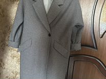 Женское пальто серое 46 размер