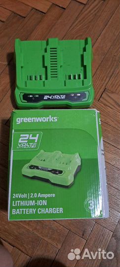 Газонокосилка Greenworks с аккумуляторами