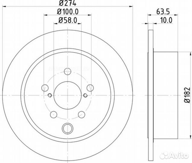 Nisshinbo ND7009K Диск тормозной зад