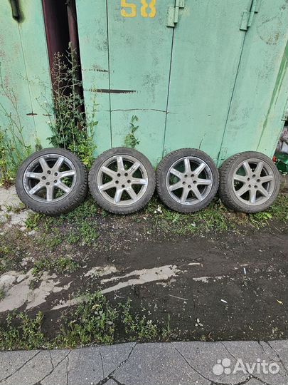 Колеса диски+резина 225/50r17 зимние шипы