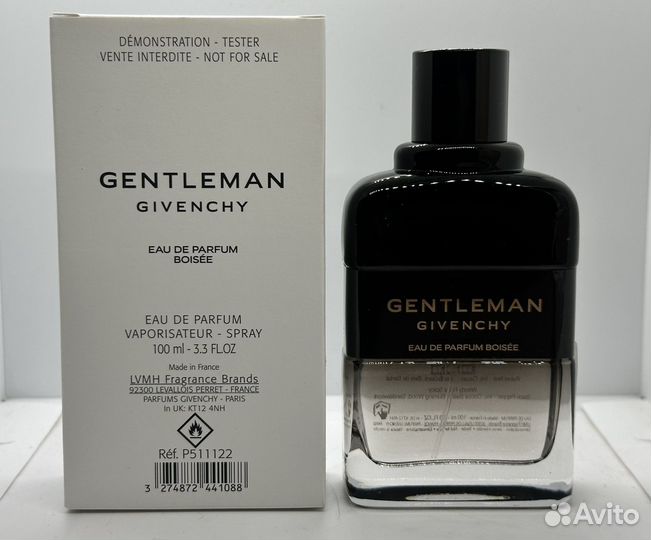 Туал./ Парф.вода givenchy gentleman Тестера