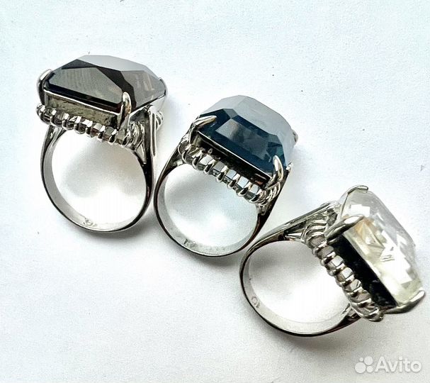 Кольцо крупное бижутерия