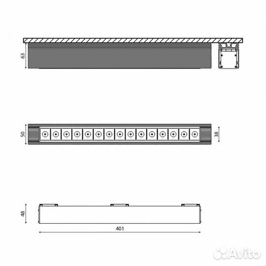 Накладной светильник DesignLed SY SY-601223-BL-25