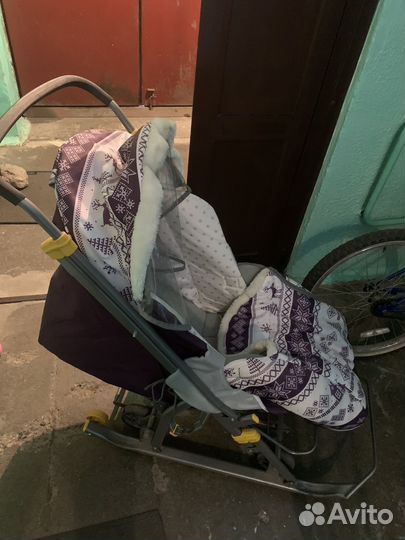 Санки коляска nika kids