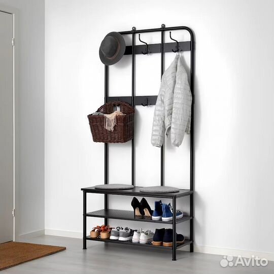 Вешалка для одежды со скамейкой IKEA FD 90х193 см