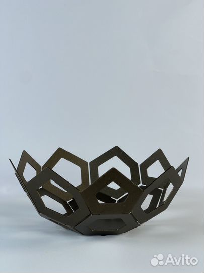 Ваза для фруктов металлическая