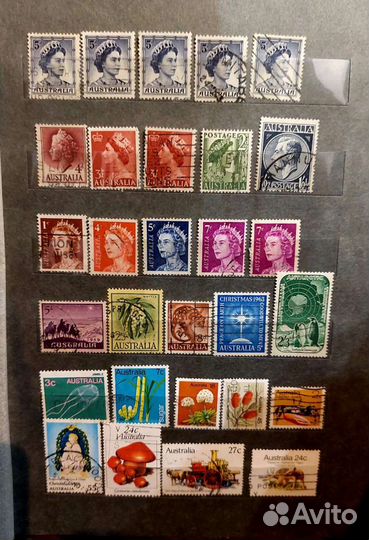 Почтовые марки Австралия и Новая Зеландия 1950г-89