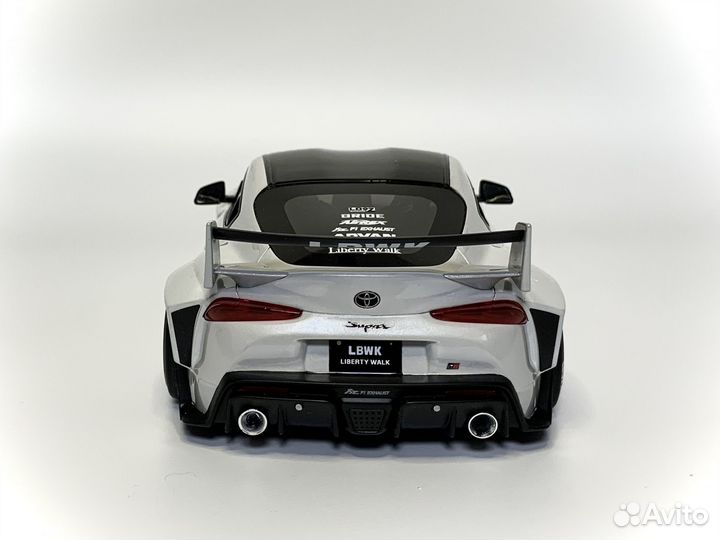 Toyota GR Supra A90 lbwk Top Speed 1:18 Silver
