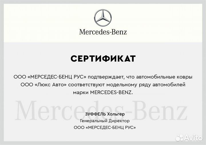 3D Коврики Mercedes Maybach из Экокожи